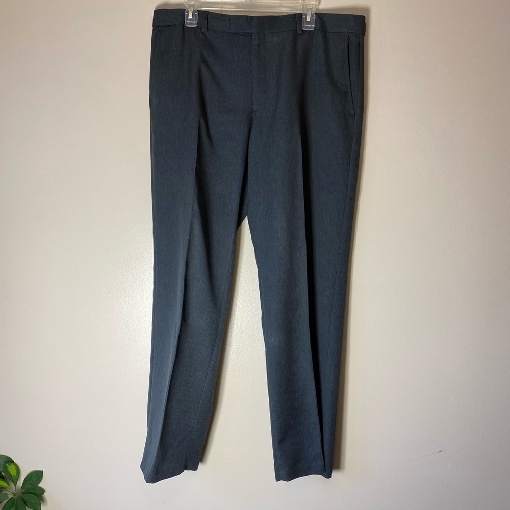 Dark grey Kenneth Cole Flat Front slacks 38x32